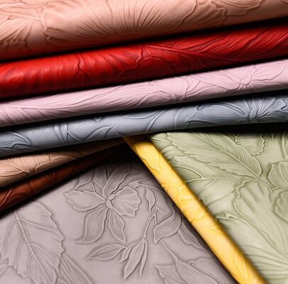 PVC 126 أنماط الزهور النمط المنهج الجلد الاصطناعي للحقيبة Placemat الأحذية تزيين حزمة نسيج الجلد الزائف