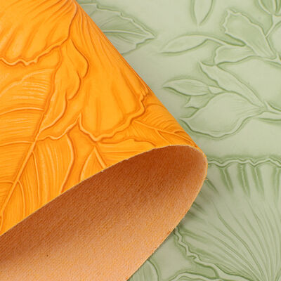 PVC 126 أنماط الزهور النمط المنهج الجلد الاصطناعي للحقيبة Placemat الأحذية تزيين حزمة نسيج الجلد الزائف