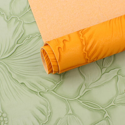 PVC 126 أنماط الزهور النمط المنهج الجلد الاصطناعي للحقيبة Placemat الأحذية تزيين حزمة نسيج الجلد الزائف