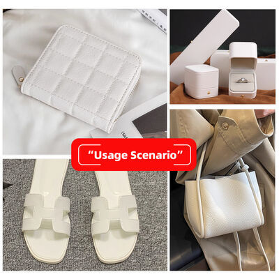 نسيج بيضاء من البيك سي محفوفة للأثاث الزخرفي الطباعة الرقمية الجلد الاصطناعي للحقيبة الهاتف شل طاولة سجادة