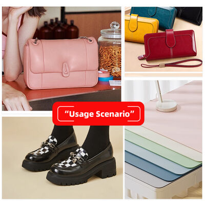 1.8 ملم سمك جلد صناعي من بلاستيك بي في سي بنقش مربع للأثاث للحقائب، مفرش طاولة، حزام ديكور، وغيرها من المنزل