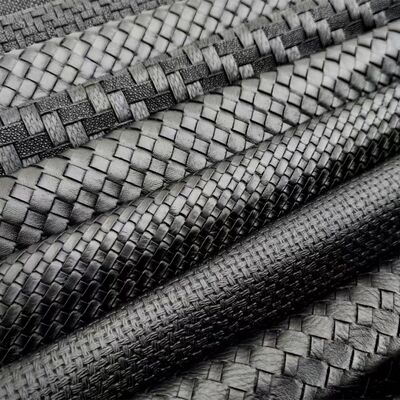 PVC النمط المنسوج الجلد الاصطناعي المواد الجلدية الزائفة للاحذية الحقائب الأثاث الحرفية الأرائك الاستخدام في الهواء الطلق