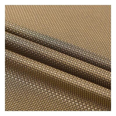 بولي كلوريد الفينيل معدن لؤلؤي لون فاتح نمط نسج صغير اصطناعي صناعي تغليف محفظة صندوق أحذية دفتر ملاحظات جلد صناعي