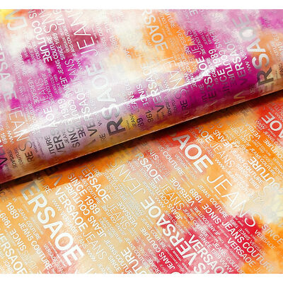 PU قوس قزح رسالة طباعة مجلة التصميم الجلد الاصطناعي المقاوم للماء الجلد الزائف النسيج لحقيبة الأمتعة الأثاث التجميلي / الأريكة