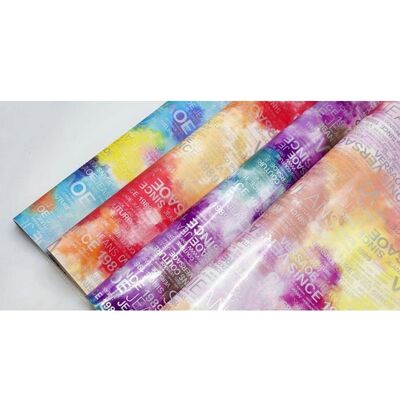 PU قوس قزح رسالة طباعة مجلة التصميم الجلد الاصطناعي المقاوم للماء الجلد الزائف النسيج لحقيبة الأمتعة الأثاث التجميلي / الأريكة