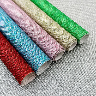 Lightning Coarse Glitter PVC Synthetic Leather Shoe Lining for Jewelry Craft Luggage Bag Packaging Faux Leather Material Sofa