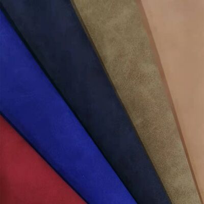 PU Nubuck Leather Synthetic Leather Fabric Imitation Cotton Bottom Shoes Bags Notebook Fabric Spot Wholesale