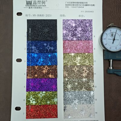 FOUR-POINTED STAR SYNTHETIC LEATHER