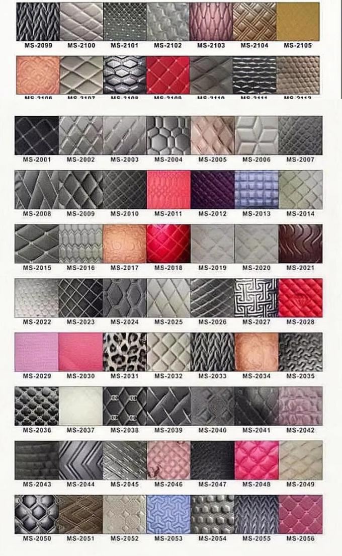 مخصصة 7.0mm سميكة ملفوفة PVC الجلد الاصطناعي مطرزة مطوية رغوة البولي يوريثان مقعد السيارة قدم الأرائك الزخرفية 5