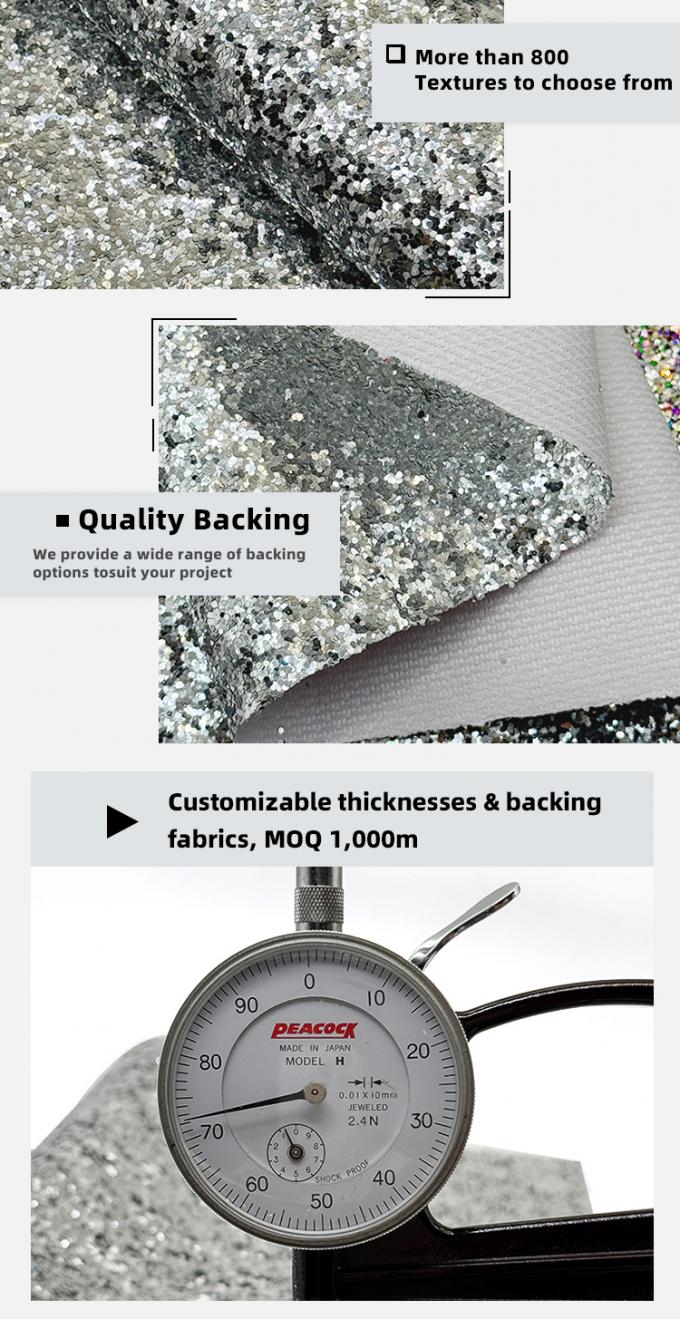 الجلد الاصطناعي لـ PVC للاحذية المجوهرات صناعة الأمتعة حقيبة الأمتعة صناديق التعبئة و التغليف مواد الجلد المزيفة 5