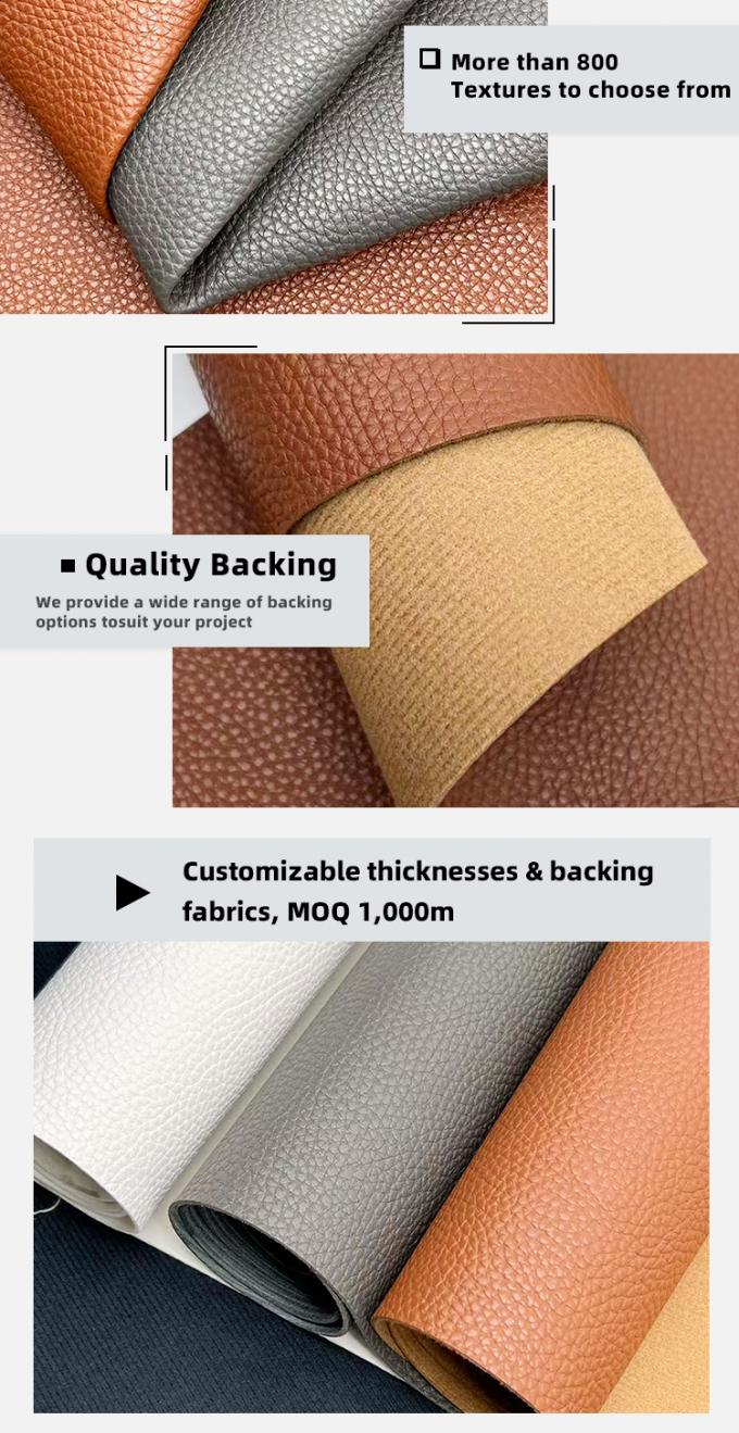 جلد صناعي منقوش بنمط الليتشي من البولي فينيل كلورايد بسمك 1.8 مم لحقيبة، مفرش طاولة، حزام، تزيين الأريكة - أثاث متعدد الاستخدامات، حرف يدوية خارجية 5