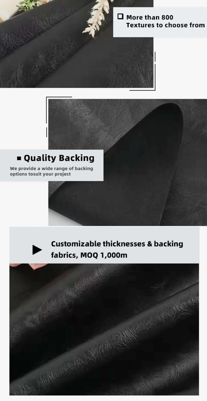 بولي فينيل كلوريد (PVC) ذو ظهر مزدوج من الصوف، بأنماط منقوشة متنوعة، جلد صناعي اصطناعي للأكياس والأرائك، مواد جلدية صناعية 5