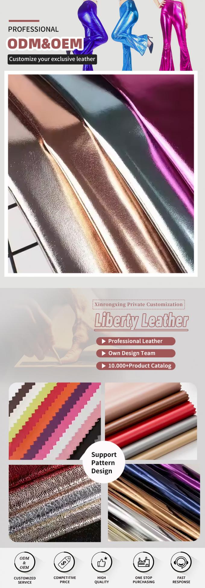 جلد صناعي من جلد الغنم PU R61 للأفلام المعدنية للملابس والمحفظة والصندوق والأحذية والحقائب ودفتر الملاحظات والجلد الصناعي 4