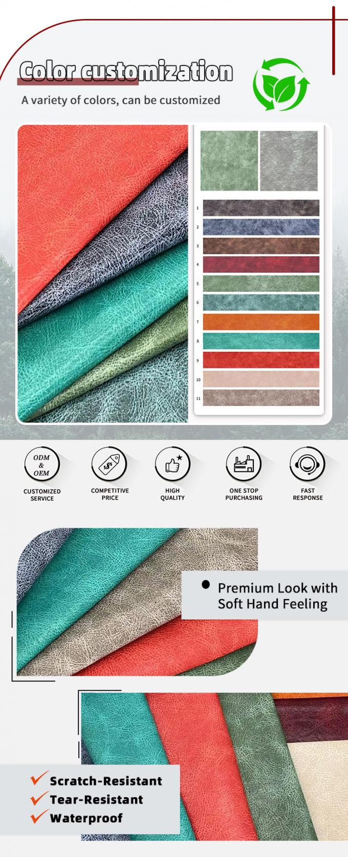 قماش جلد صناعي مطبوع من البولي فينيل كلورايد بنمط انفجار الزيت مقاوم للماء لدفتر الملاحظات / حصيرة الطاولة / صندوق تغليف غلاف الهاتف لحقائب الحرف اليدوية 4