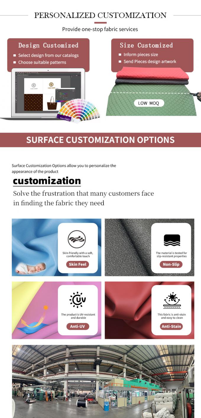 جلد صناعي من البولي فينيل كلوريد (PVC) بنمط جلد الفيل بسماكة 1.4 ملم لحقيبة المحفظة واللوازم المنزلية والأريكة، مواد جلد صناعي 7