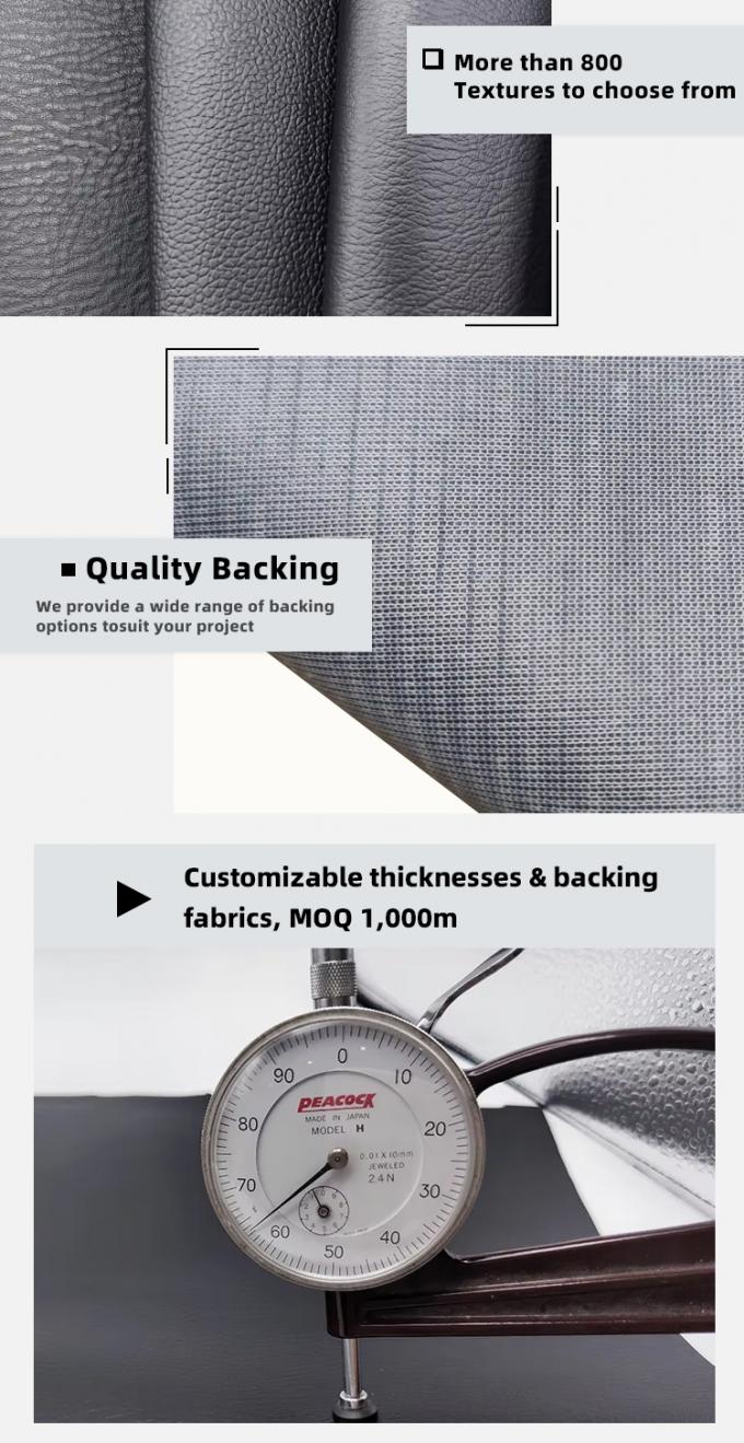 جلد PVC مقاوم للتآكل لتنجيد الأثاث بعرض 140 سم 5