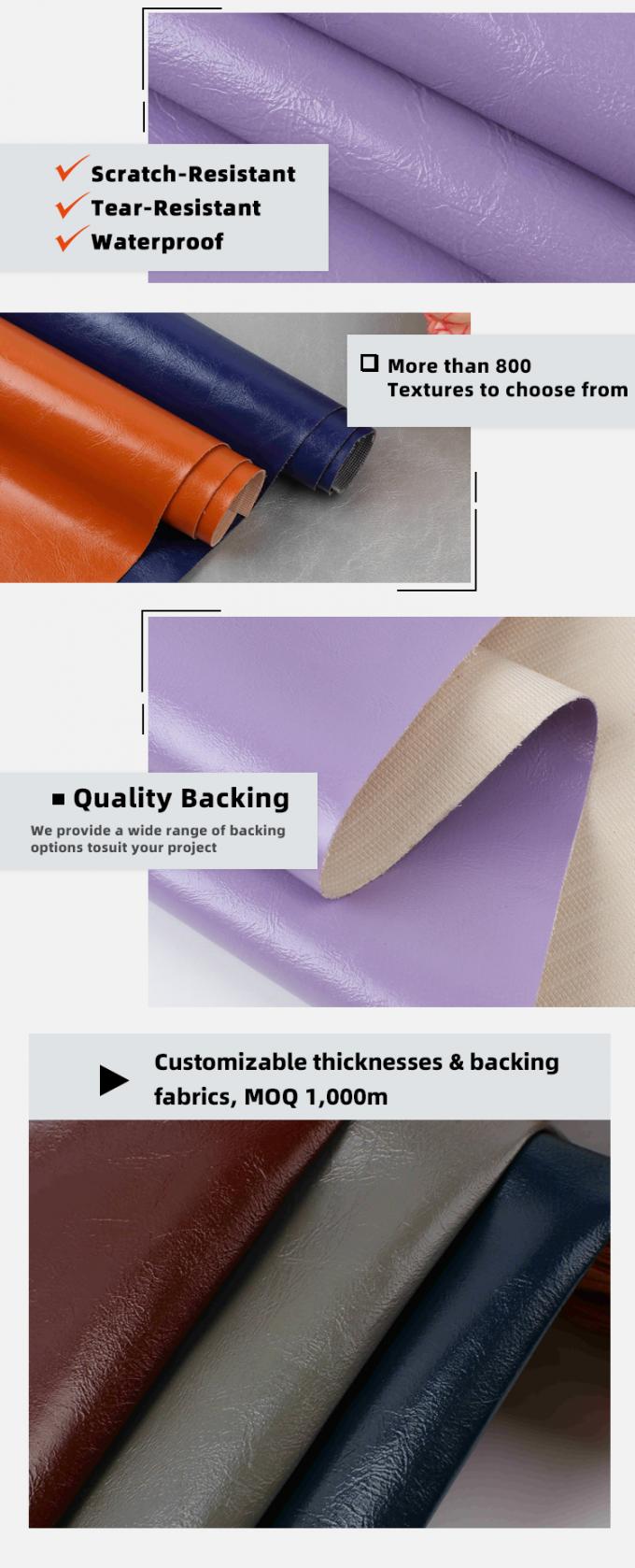 الجلد الاصطناعي للثياب من PVC الشمع الزيتي عرض 54 " 5