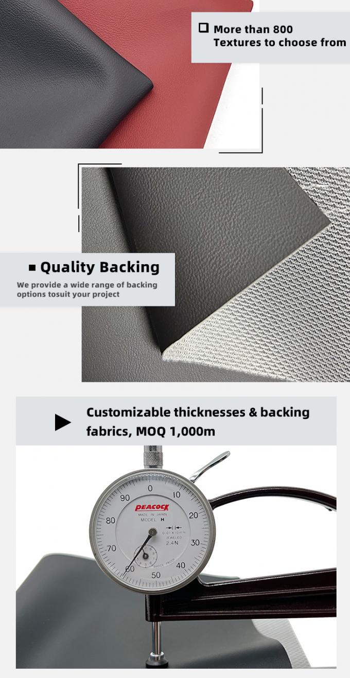 جلد صناعي منقوش بنمط نابا من مادة PVC مقاوم للماء ومقاوم للتآكل بعرض 54 بوصة 5