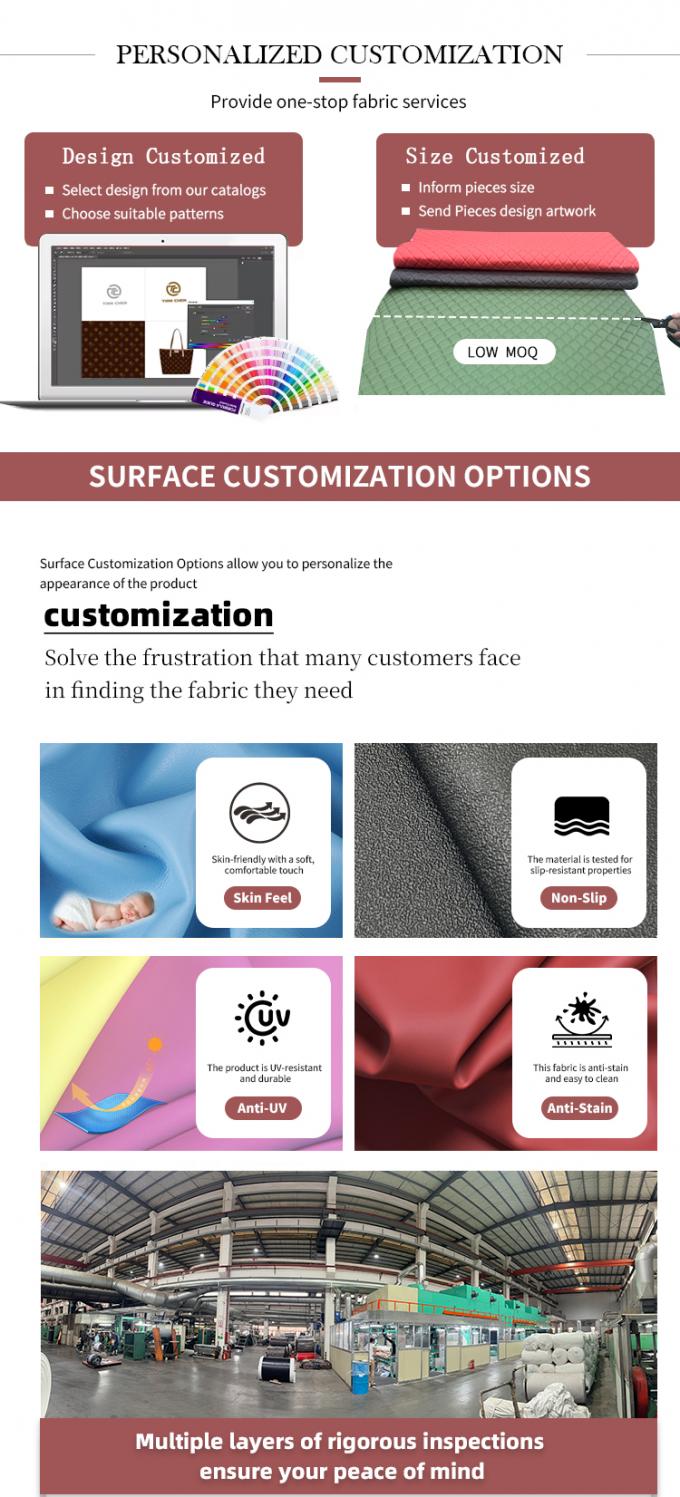 سجادة قدم سيارة من جلد PVC مبطن حسب الطلب بسماكة 4.6 مم مع حشوة إسفنجية، تناسب المقاعد المطرزة والمنقوشة للسيارات والأرائك والحقائب 6