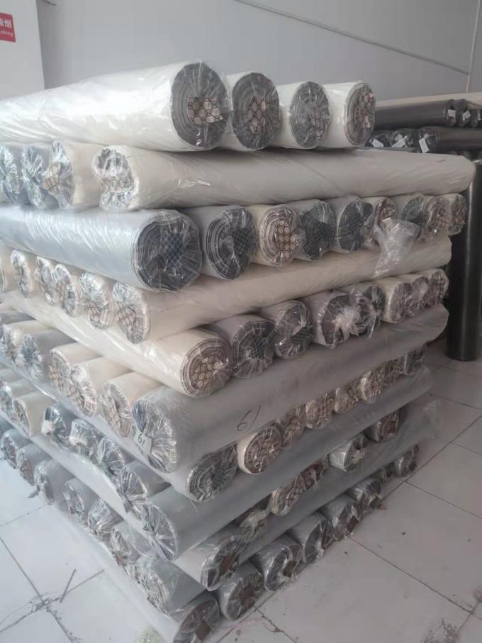 PU جلد الغزال جلد صناعي نسيج تقليد القطن أسفل الأحذية حقائب دفتر النسيج بقعة بالجملة 8