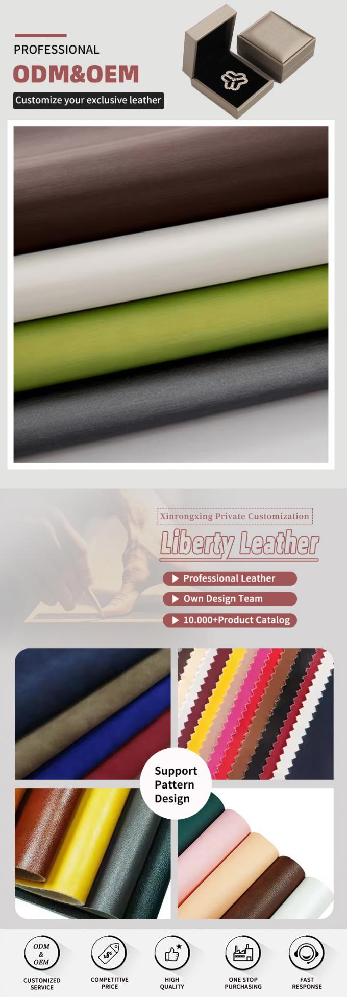 PU 0.5 الخيوط غير المنسوجة جلد عادي محفظة صندوق الأحذية Ntoebook ألبوم الصور الجلد النسيج الجلد الاصطناعي 4