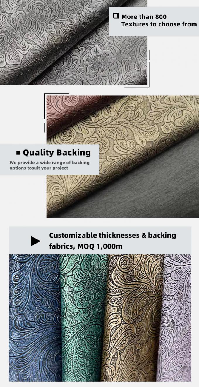 محفظة جلد صناعي صناعي بنمط زهرة PVC صندوق أحذية دفتر ملاحظات جلد صناعي 5