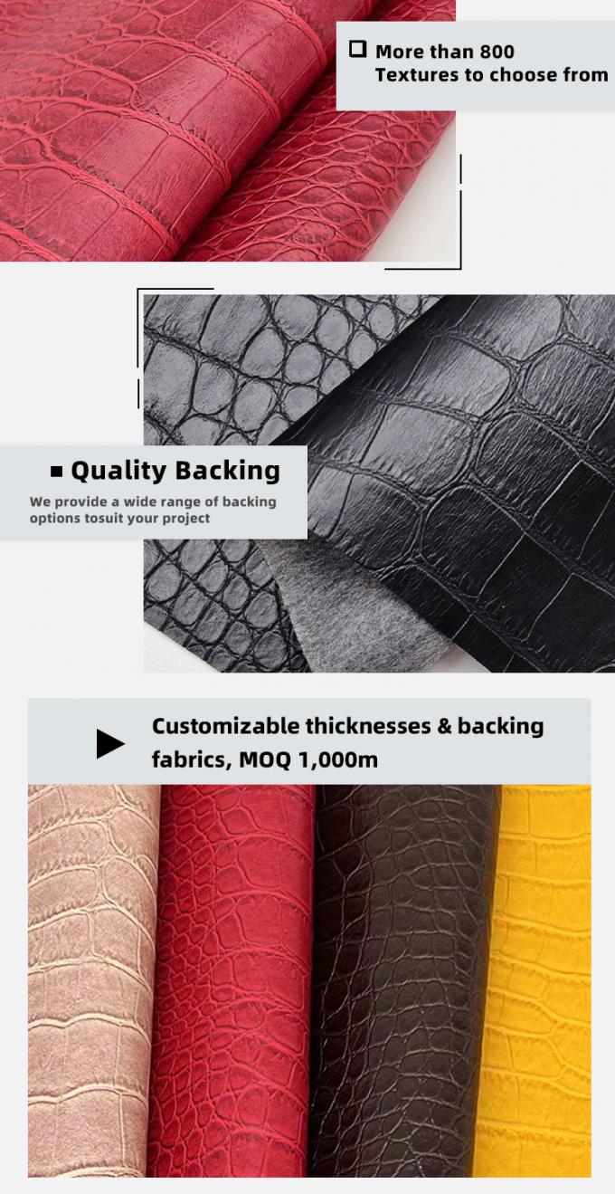 محفظة من جلد البامبو الصناعي من البولي فينيل كلوريد (PVC) صندوق أحذية دفتر ملاحظات قماش جلد صناعي 5