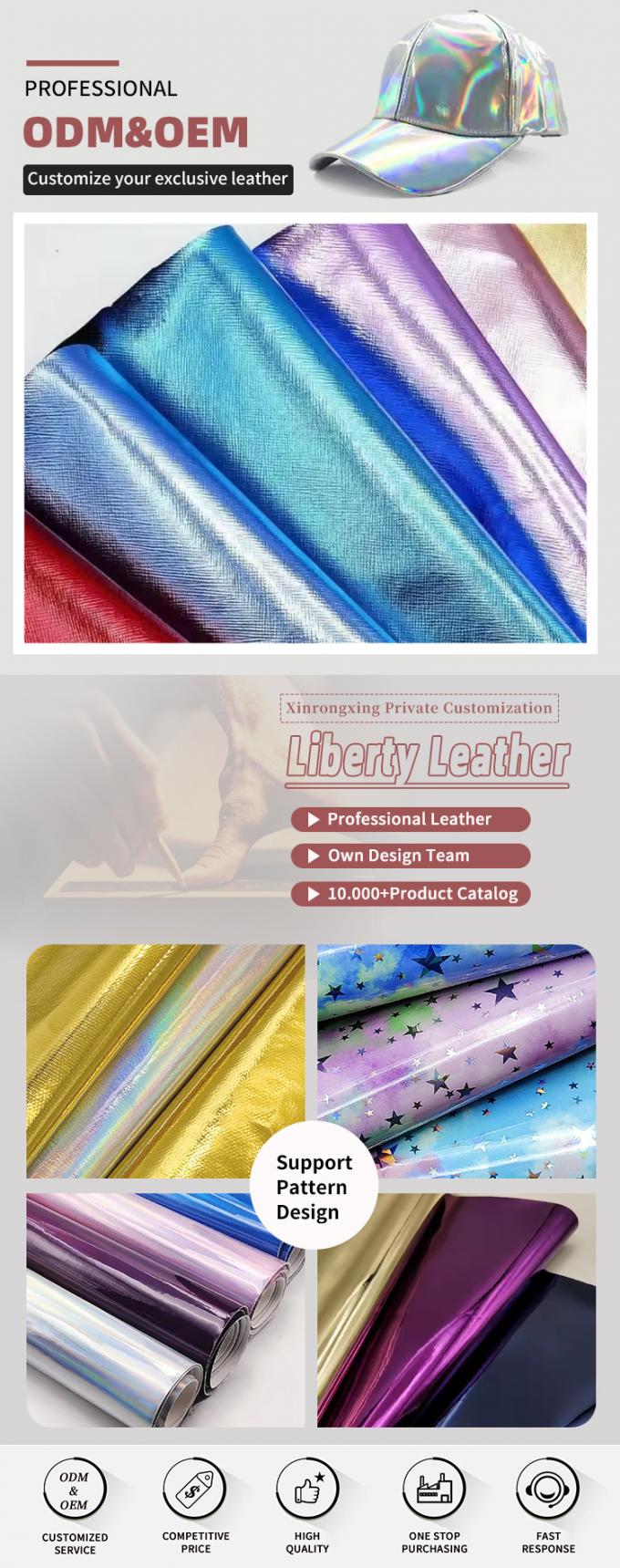 بولي كلوريد الفينيل فيلم معدني مرشح نمط متقاطع جلد صناعي اصطناعي حقيبة يد محفظة حافظة أحذية دفتر ملاحظات قماش جلد صناعي 4