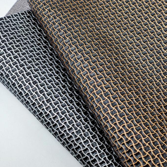 PVC الحرير الذهبي سلك الحبوب النمط الهندسي الجلد الاصطناعي أحذية الأكياس الملاحظة الزخرفة Placemat القماش الجلدي 6