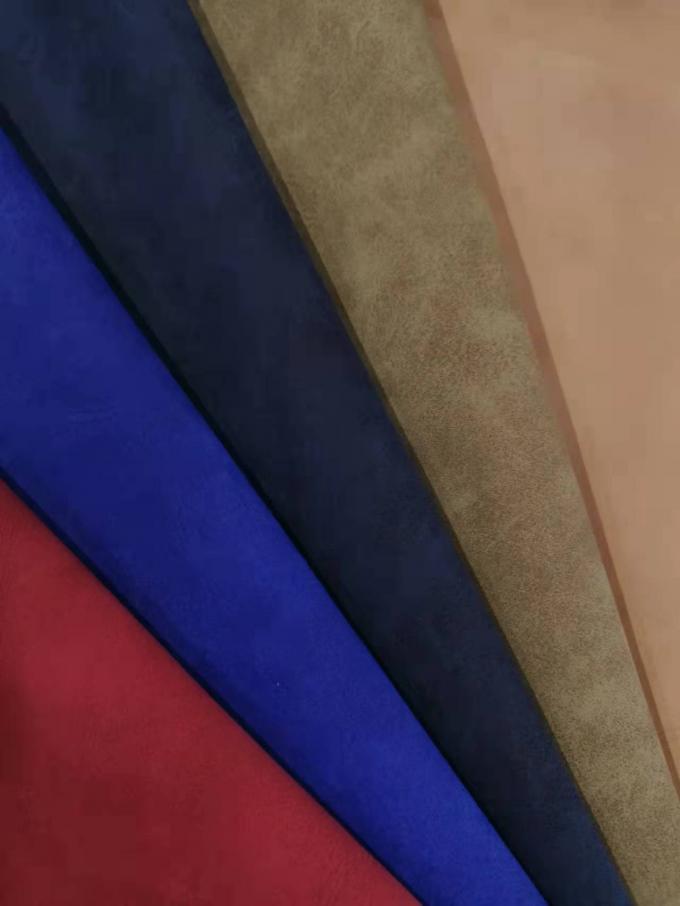 PU جلد الغزال جلد صناعي نسيج تقليد القطن أسفل الأحذية حقائب دفتر النسيج بقعة بالجملة 3