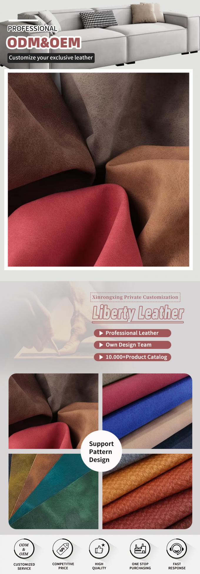 جلد صناعي من نوع PU Frosted Yangbuck Nubuck Grain للحقائب والأحذية والمحافظ والديكور ودفاتر الملاحظات والعلب والجلد الصناعي 4