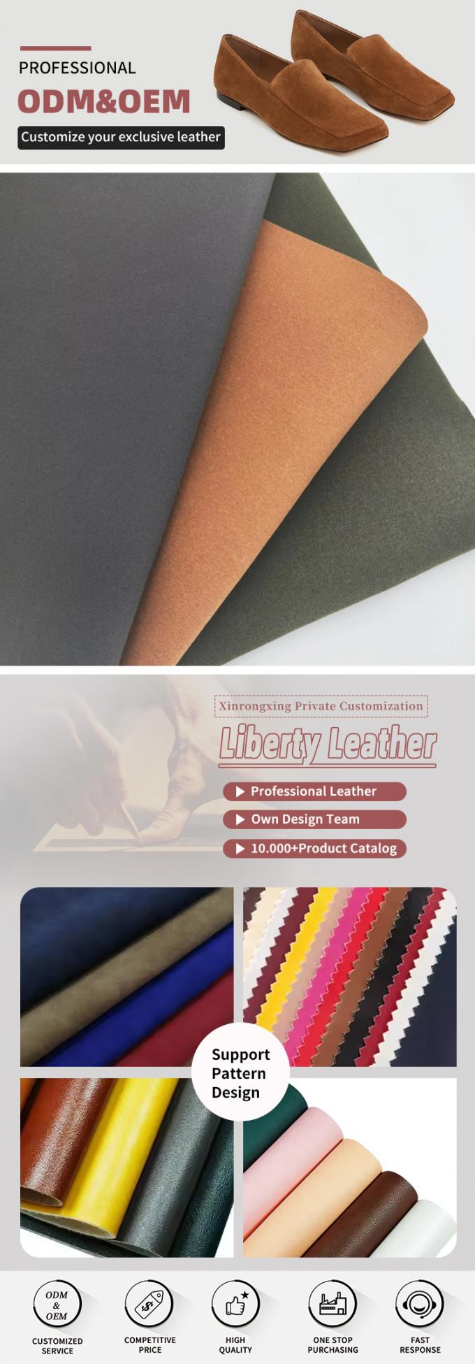 تقليد ECO سيويد ميكروفايبر PU الغطاء الجلد الاصطناعي للحذاء حقيبة حزام Mittens النسيج الجلدي الزائف 4